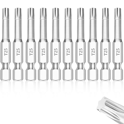 NAUIX 10PCS T25 Torx Bit Set, 2" Long - style: T25