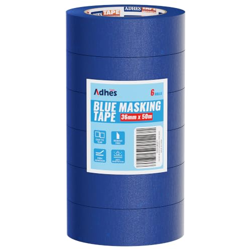 ADHES Blue Masking Tape Painter Tape 1.5in 14Day UV-Anti - size: 36mm x 50m