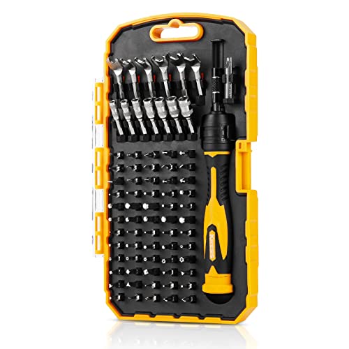 KREBS Precision Screwdriver Set 75-in-1 Driver kit 67 Magnetic Bits - size: 75 in 1
