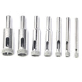 Diamond Drill Bits for Glass, 1/8"-1/2" Diamond Hole Saw Kit | Glass Drill Bits for Ceramic Tile, Pots, Marble, Bottles, Porcelain, Granite, Stone - size: 1/8"-1/2"