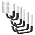 Heavy Duty Utility Hooks for Garage Storage Utility Hooks Wall Mount,Garage Hooks Heavy Duty,Garage Wall Hooks,Hose Holder,Bike Hooks,Ladder Hooks,Leaf Blower Hanger (2S & 2M & 2L) - size: 2 Small & 2 Medium & 2 Large