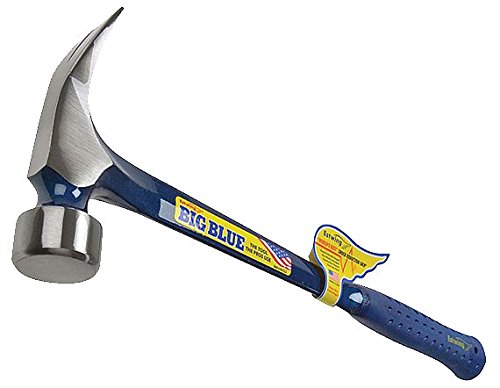 ESTWING Framing Hammer, 25 oz Smooth Face, Shock Reduction Grip, E3-25S - style: Smooth Face