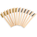 MAXMAN Wire Brush Set 12Pcs, Small Detailing Brushes, for Cleaning Rust - style: Without small top brush