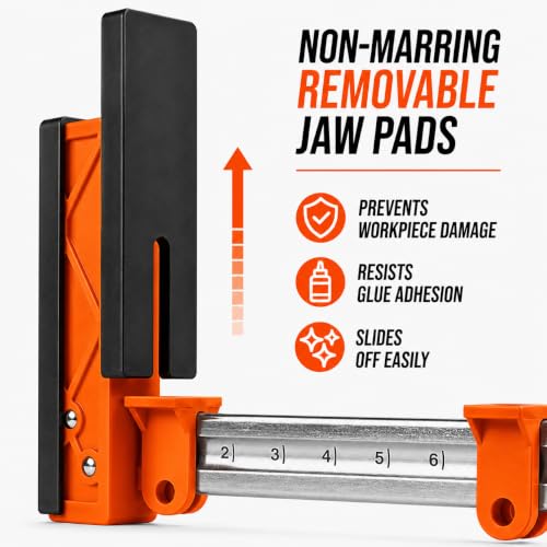 WEN Parallel Clamp Kit with Two 24-Inch Clamps, Two 50-Inch Clamps, and Framing Kit (CLP14A) - size: 24- and 50-inch Clamps, Four Pack