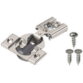 Blum Compact BLUMOTION Hinge (5 Kits), 1/2" Overlay, 105° Opening Angle, Steel, Integrated Soft-Close Hinges for Face Frame Cabinets - size: 5 KITS, style: With Screws