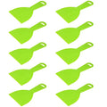10Pcs Putty Scraper 4" Plastic Flexible Putty Knives,Large Size Pack,Disposable Spreader Flexible Plastic Paint Scraper Tool for Spackling, Taping Drywall Wall Painting (4" - 10Pack)