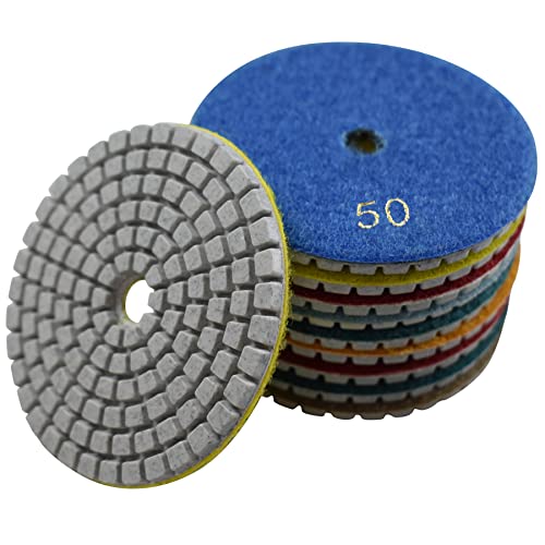 3 inch Wet Diamond Polishing Pads to Polish Granite Stone Marble Concrete Travertine Terrazo - size: 3 Inch