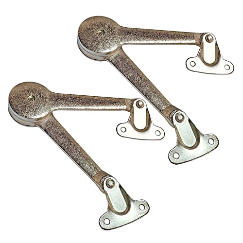 Qrity 2 PCS Adjustable Lift Up Stay Support Hinge - Bidirectional Operation - Support Up to 20KG - Opening Angle 75/90/110 - size: 2 PCS(New Version)