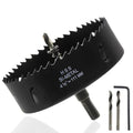 4-3/8"/111mm Hole Saw BI-Metal Hole Saw Cutter for Metal, Drywall, Plastic and Wood - color: black, size: 4-3/8"