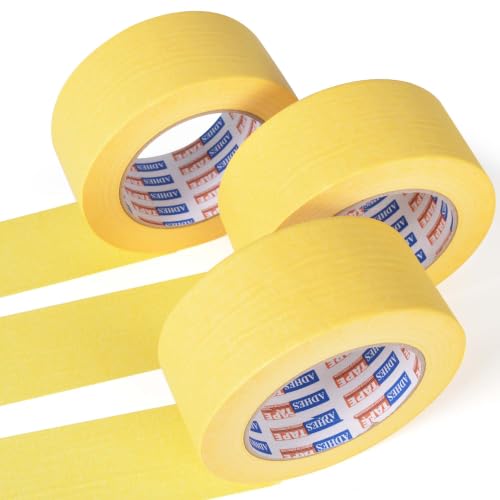 ADHES Yellow Masking Tape Painter Tape 25mm x 50m - size: 24mm x 50m