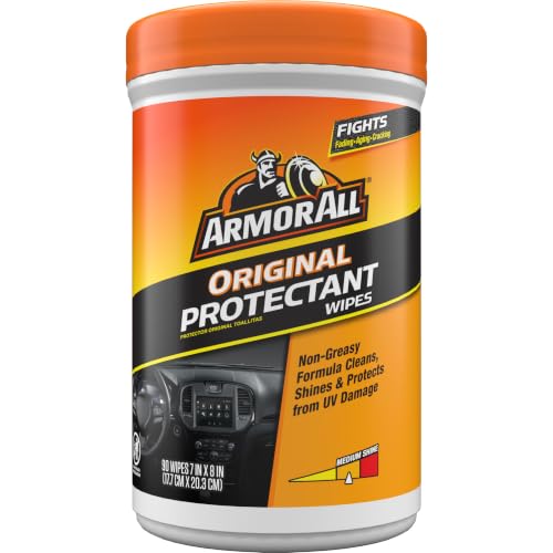 Armor All Car Interior Original Protectant Wipes, 90 Count, UV Protectant - size: 90 Count (Pack of 1)