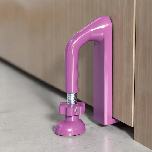 Portable Door Lock Travel Security, Pink Anti-Theft Stopper