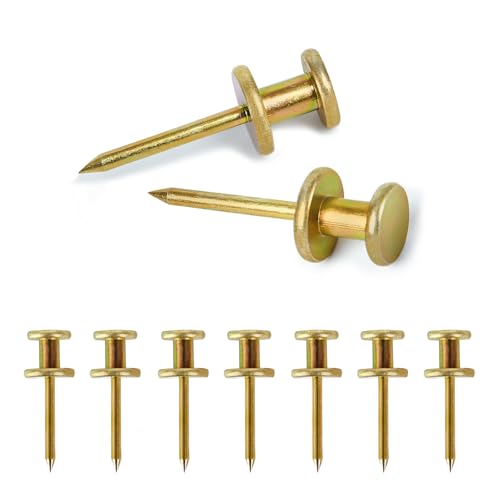 FUZANWJ Double Headed Picture Hangers, Thumb Tacks, Picture Nails, 50pcs