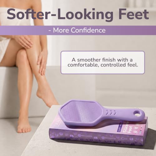 SILKLE Nano Glass Foot File - Foot Callus Remover for Feet & Foot Scrubber - style: Purple