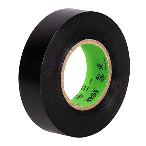 WarriorWrap General 3/4 in. x 60 ft. 7 mil Vinyl Electrical Tape, Black