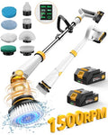 Qimedo Electric Spin Scrubber Q2, 4000mAh Battery, 1500RPM High Power - color: White