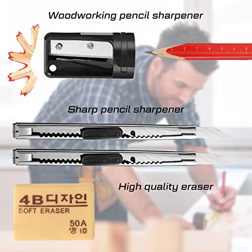 Clabby 10 Pcs Carpenter Pencils Flat Octagonal Construction Pencils