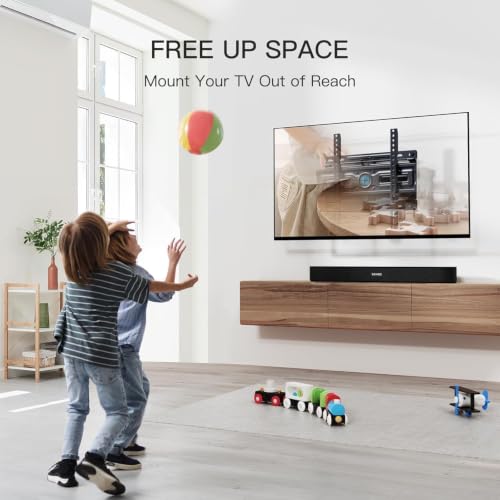 Pipishell Height Adjustable Full Motion TV Wall Mount for 26–65 inch TVs - style: Fits 26-65" TVs / Max 16" Wood Stud