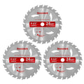 6-1/2" 24T 3 Pack Circular Saw Blade for Cutting Wood, 5/8" - size: 6-1/2 In 24T(3PCS)