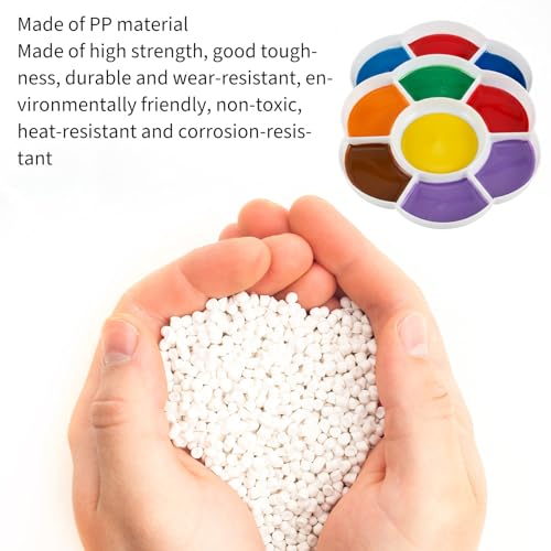 2PCS 6.3in Paint Palette, Reusable Paint Tray
