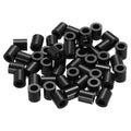 PATIKIL 120Pcs ABS Spacers 4mm ID, 7mm OD, 8mm Height Plastic Round Stud Spacer Black Nylon Washers Nut Unthreaded Rubber for M4 Screws Bolts Barrel - size: 4mm ID, 7mm OD, 8mm Height