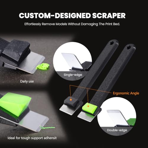 3D Printer Tool Kit with Nozzle Cleaner, PTFE Tube & Deburring Tools