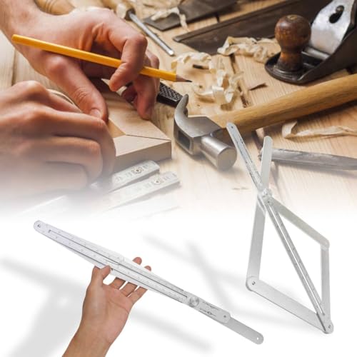 Corner Angle Finder - Miter Saw Protractor Bevel Gauge Tool with Scales, Goniometer Ruler for Woodworking, Carpenter, Construction, DIY Measurement, Aluminium Alloy Premium Digital Angle Finder