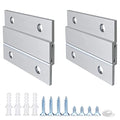 French Cleat Picture Hanger 2 Inches Aluminum Z Hanger 2 Pairs | Supports 30lbs - Interlocking Wall Mounting Bracket Hardware Kit for Hanging Mirrors, Picture, Shelf, Whiteboard, Art, Frames - size: 2 Inch-Standard