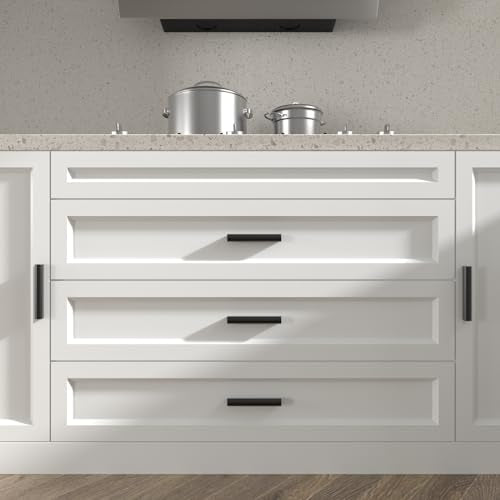 Goldenwarm 10 Pack 1-4" Black Adjustable Cabinet Drawer Pulls for Kitchen - color: Black, size: 1 in to 4 in (25-102 mm)
