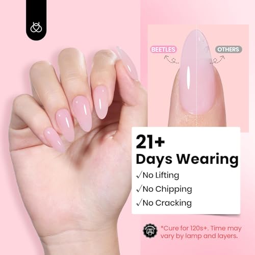 Beetles Hard Gel Jelly Pink, 30g 9 in 1 HEMA-Free Builder Nail Gel - color: Jelly Pink HEMA-Free 30 g
