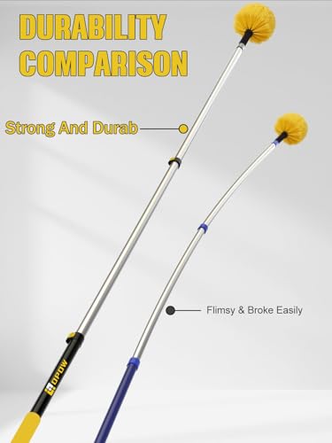 3.5-8FT Telescopic Extension Pole, Heavy-Duty Multi-Purpose Extendable Pole - size: 8 Feet