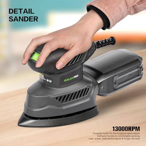 GALAX 1.1A Detail Sander Corded 13000 OPM with 20Pcs Sandpapers - style: Corded Detail Sander