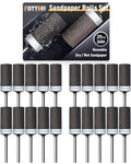 20Pcs 240 Grit Sanding Drums Sandpaper Sticks Set for Dremel Rotary Tool with 1/8" Shank, Rotary Tool Accessories Suitable for Metal Rust Removal/Jade Polishing/Stone Grinding (240 Grit) - size: 240 Grit