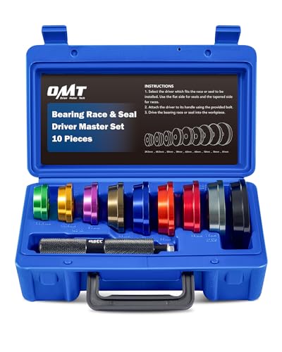 OMT Bearing Press Kit, 10pc Bearing Race and Seal Driver Set - style: Large