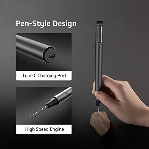 Wowstick Mini Cordless Drill, USB Rechargeable Portable, Multifunction Electric Drill with 8 Accessories, 40 Minute Charge, Ideal for Plastic, Wood, DIY