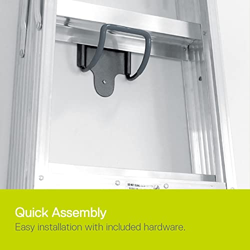 Delta Wide Hook Utility Holder Cycle - Heavy Duty Garage Utility Hook Helps Support Wheelbarrows, Ladders & Other Large Items - Rubberized Coating Protects from Scratches - Easy Installation - color: Single Hook