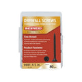 #6 x 1-1/2" Fine Thread Drywall Screw with Phillips Bugle Head, Black Phosphate Coated, Sharp Point, High Strength Quick Self Self Tapping Screw for Drywall Sheetrock, Wood and More, 80Pcs - size: #6 x 1-1/2-Inch