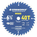 SawWorks 6-1/2" 40T Thin Kerf Circular Saw Blade General Woodworking - size: 6-1/2 In 40T