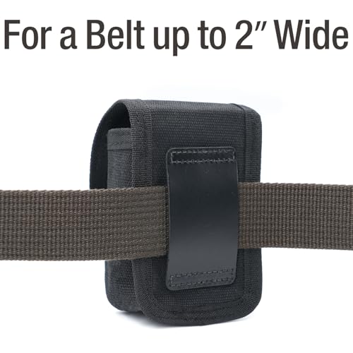 Tintirs 2 Pack EDC Belt Pouches for Men Women, Compact Holster Pouches Waist Bags with Belt Loop for Fishing, Hiking, Camping, Durable Snap Closure, Premium Waxed Canvas