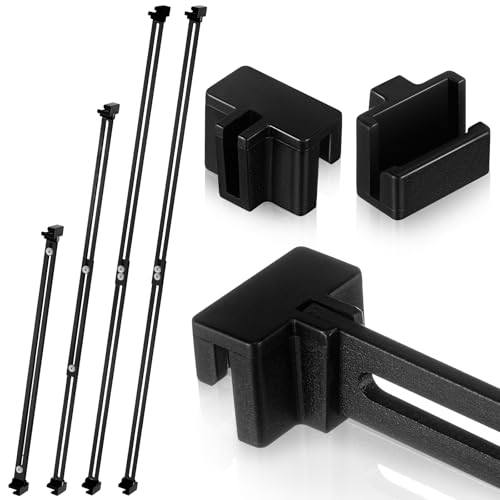 12 Pcs Metal Adjustable File Cabinet Rails Set, Black,18-32.5 Inch - color: Black, size: 18-32.5 Inch