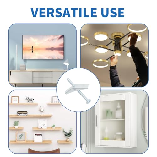 50pcs 1/8 Inch Hollow Wall Anchors for Drywall Ceiling - size: 1/8 Inch