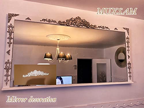 4Pcs Wood Carved Appliques Long Wooden Carving Onlays Furniture Decals - color: 4-pack, size: 11.81 x 3.15 inches