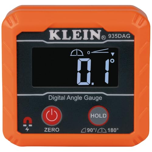 Klein Tools 935DAG Digital Electronic Level and Angle Gauge, Measures 0 - 90 and 0 - 180 Degree Ranges, Measures and Sets Angles - style: Gauge / Level