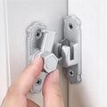 Silvery 90/180 Degree Barn Door Latches,Aluminum Alloy Flip Latch - color: Silvery