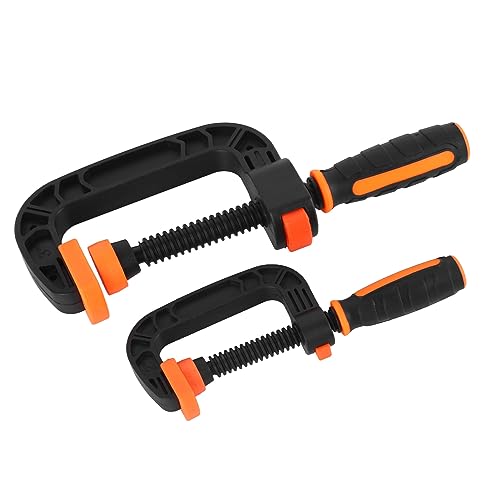 Plastic C Clamp, 2Pcs Quick Grip C Clamp Rapid Release Button for Household Clamping Projects, Pwshymicum1vaq6xz