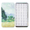 qianshan 40Pcs Empty Half Pans Watercolor Tin Palette with Magnetic Stripe - color: Wheat Field