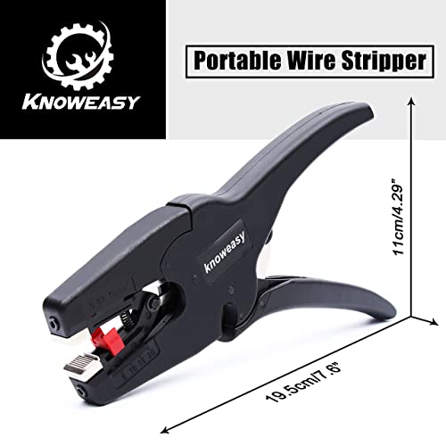 Wire Stripper, knoweasy Wire Stripper Tool with Cutter and 2 in 1 Wire Stripping Tool Works for Electronic,Electric,Automotive from 32 to 7 AWG - style: D3