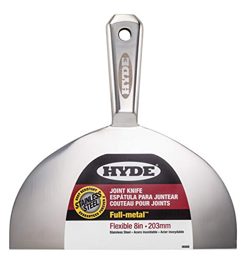 Hyde Drywall Knife Set, Paint Scraper Tool Set - Premium Full Metal 4'' 6'' & 8'' Joint Knife: Professional Grade, Ergonomic, Rust Resistant, Drywall Tools - size: 4",6", 8"