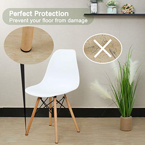 uxcell 40pcs Furniture Pads Round 1 1/4" Dia Self-stick Non-slip Anti-scratch Felt Pads Floors Protector Dark Brown - size: 32 x 5mm