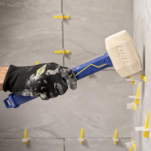 QEP 16 oz. Pro Rubber Floor Mallet with 11.5 in. Plastic Handle 61625